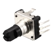 360 Degree Rotary Encoder Code Switch Digital Potentiometer 5 Pins 14.3mm D-Shaft 10 pcs
