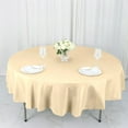 thumbnail image 6 of BalsaCircle 10 Pieces 90" Beige Round Polyester Tablecloths Fabric Table Cover Linens, 6 of 8