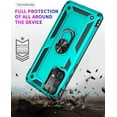thumbnail image 6 of REQO for Samsung A52 Case, Galaxy A52 Case with HD Screen Protector, Military-Grade Ring Holder Kickstand Car Mount 15ft Drop Tested Shockproof Cover Phone Case for Samsung Galaxy A52, Green, 6 of 7