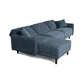 thumbnail image 4 of Sala Modular Sofá Cama Reversible Makora Velvet Olivo Modelo Cosmo, 4 of 8