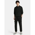 thumbnail image 2 of No Boundaries Men's & Big Men's Cargo Jogger Fleece Sweatpants, Sizes XS-5XL, 2 of 5