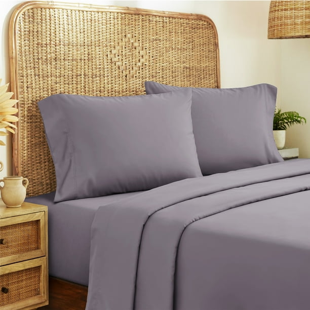 California Design Den 600 Thread Count 100 Cotton Sateen Weave Sheet