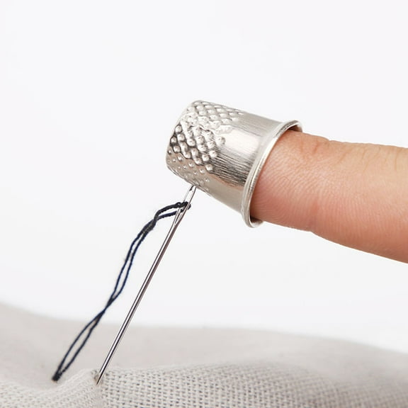 Raindrops  50 Pcs Thimble Thimbles for Hand Quilting Metal Cap