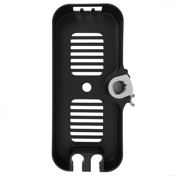 Estante de almacenamiento, poste de ducha negro mate, bandeja para poste de ducha, estante de almacenamiento para baño impulsado por el rendimiento