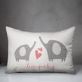 thumbnail image 3 of Creative Products Elephant Love 14x20 Spun Poly Pillow, 3 of 3