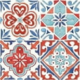 thumbnail image 2 of Tavoletti, Anne 20x20 Black Ornate Wood Framed with Double Matting Museum Art Print Titled - Americana Mood Pattern VII, 2 of 4