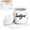 White, variant on Quyimy Porcelain Sugar Bowl 12 fl oz with Lid and Spoon Ceramic Sugar Jar Dispenser Container(White)