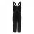 thumbnail image 3 of Danhjin Women's Plus Size Baggy Wide Leg Overalls Casual Loose Jumpsuit Rompers Buttons Floral Printed Suspender Jumpsuit, 3 of 3
