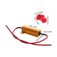 thumbnail image 2 of PAMINGONO 2Pack Metal Film Resistors Red Aluminum For Automotive Applications And High Power Devices, 2 of 8