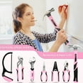 thumbnail image 3 of SHALL 246-Piece Pink Tool Set for Home, Pink Tool Sets for Women with Large Tool Bag Organizer, 3 of 8