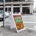 thumbnail image 5 of A-frame Sidewalk Deep Fried Mushrooms 24" x 36" Double Sided A-Frame Sidewalk Sign, Includes 2 Plastic Inserts | Foldable Portable White Signicade Sandwich Board Signs, 5 of 5