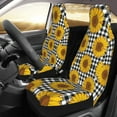 thumbnail image 2 of Honeii Sunflowers Print Car Seat Covers 2 Pieces, Full Set Universal Seat Covers for Cars, Waterproof Auto Seat Protectors, 2 of 7