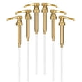 thumbnail image 1 of 6-Pack Gold Torani Syrup Pump for Coffee Syrup Bottle by Little Squirt, Fits Torani & Skinny Syrup 750ml, Monin Liter Bottles, Coffee Syrup Pump Dispenser & Coffee Bar Accessories, 1 of 5