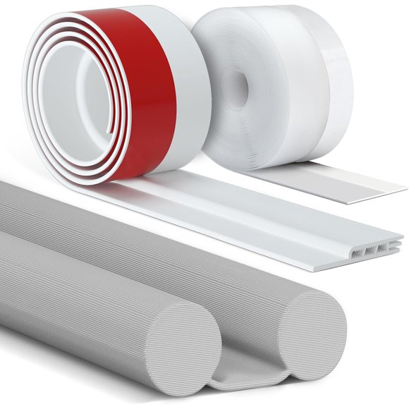 3 Door Draft Stopper Kit, Include Door Stoppers for Bottom of Door, Door Sweep, Weather Stripping Door Seal for Doors and Windows Gaps, Blocker Noise Cold Air Insulation, Draft Guard