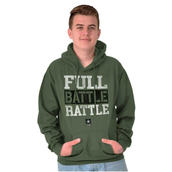 US Army Star Logo Full Battle Rattle Hoodie Sweatshirt Women Men Brisco Brands S