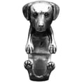 thumbnail image 1 of 925 Argent Sterling Spinelle Noir Pierre Précieuse Labrador Chien Réglable Biker Oxydé Bague Unisexe, 1 of 1