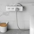 thumbnail image 4 of 3Pcs Wall Mount Power Strip Holder Cable Organizer Clips Reusable Socket Fixer for Kitchen Home and Office, 4 of 7