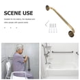 thumbnail image 3 of HEATSHAKING Copper Shower Grab Bar for Elderly Safe Non Skid Golden Handrail for Bath and Toilet, 3 of 8