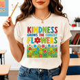 thumbnail image 3 of Godmerch Kindness Grows Flowers Teacher Shirt for Women Back to School Cute Motivational Graphic Tee Gift, 3 of 7
