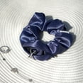 thumbnail image 6 of Smunchys Satin Hair Scrunchie with Hidden Zipper Pocket Storage, Ponytail Holders, Red/Blue, 2 Ct, 6 of 7
