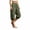 Army Green, variant on Womens Solid Faux Linen Bubble Balloon Harem Capri Pants Oversized Outer Patch Side Pockets Full Gathered Elastic High Waist Wrinkle Resistant Light Loose Cropped Casual Bottoms
