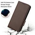 thumbnail image 5 of for Samsung Galaxy Z Fold 3 Case, Classic Design PU Leather Wallet Magnetic Closure Flip Case with Kickstand Card Holder Slot Shockproof Protective Cover for Samsung Galaxy Z Fold 3 5G - Brown, 5 of 5