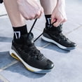 thumbnail image 2 of Novetra Men's Basketball Shoes, Sports , High Top Running - BLACK_4, 2 of 2