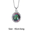 thumbnail image 4 of Xinyolin Elegant Multicolor Faux Topaz Pendant Set, 3Pcs Necklace Fashion Jewelry for Women, 4 of 7