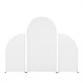 thumbnail image 6 of Wedding Arch Cover, Set of 3 Arch Backdrop Stand Covers High Elasticity Fitted Round Top and Half Moon Double Sided Wedding Arch Cover Fabric Wedding Arch Stand Decoration (5ft 7.2ft 5ft), 6 of 6