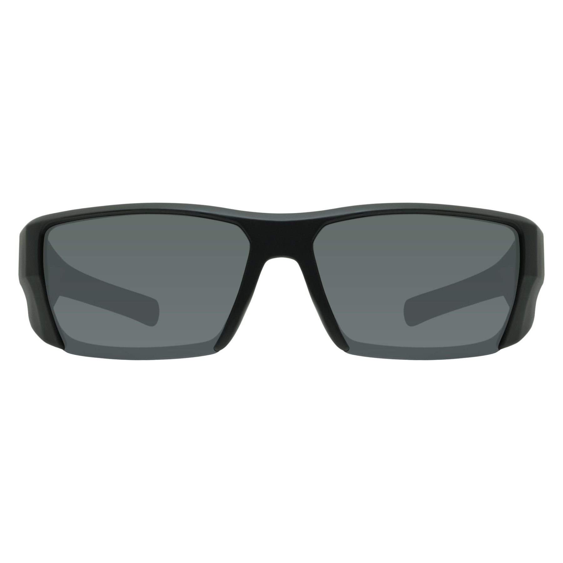 Piranha "Titan" Rubber Finished Black Frame Sunglasses with Smoke Lens