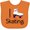 Orange, variant on Inktastic Roller Skate Lover Girls Baby Bib