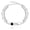 Silver Black, variant on Metaljc Stainless Steel Medical Alert ID Bracelet for Women, Engraved Pacemaker