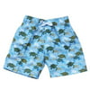 Azul Baby Boys Blue Green Turtles Love Swim Aquatic Print Swimwear Trunks