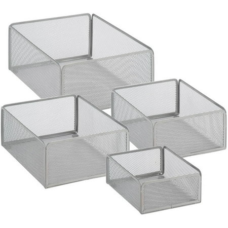 Stainless Steel Rinsing Basket - Honey Can Do Steel Wire-Mesh Baskets, Multiple Colors (Set of 4)