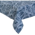 thumbnail image 2 of DII Blue Paisley Print Outdoor Tablecloth With Zipper 60x120, 2 of 8