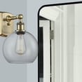 thumbnail image 4 of Innovations Lighting  Athens 1 Light 8" Sconce Antique Brass/Clear, 4 of 5