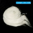thumbnail image 2 of Uxcell 1 Pcs 4.9ft x 2 inch Lightweight Faux Fur Fabric Precut Strips Plush Roll for DIY Decoration White, 2 of 6