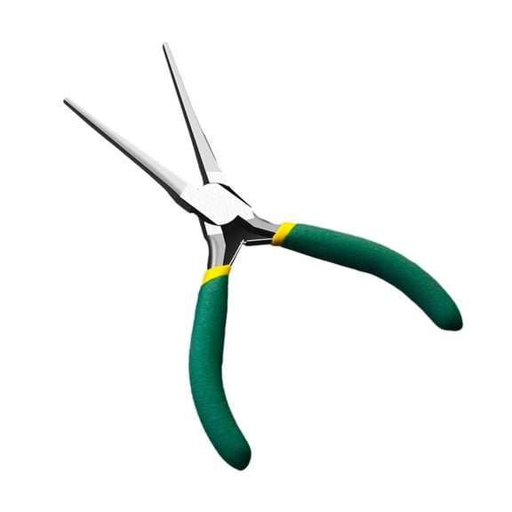 Needle Nose Pliers 5 Inch Precisions Long Reach Nose Pliers Wire Cable Cutter Hand Tools for Bending Wire, Handcraft