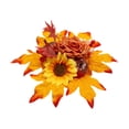 thumbnail image 2 of Fllostpr 2 PC Fall Artificial Sunflower Flowers Maple Leaf,Fake Plants for Indoor Decoration, Home Dining Surface and Restaurant Display Decor, 11 in, 2 of 6