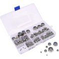 thumbnail image 2 of Tuerca hexagonal, kit surtido de contratuercas de nailon, tuercas de seguridad hexagonales de acero inoxidable, 304 y nailon Dimensiones: M3, M4, M5, M6, M8, M10, M12, 2 of 4