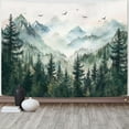 thumbnail image 2 of Gojian Black and White Tapestry Starry Night Mountain Tapestries for Bedroom Aesthetic Moon and Stars Tapastry's Wall Hanging Dark Nature Forest Wall Tapestry for Living Room Dorm, 2 of 6