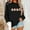 Black, variant on asdoklhq Oversized Sweatshirt for Women Round Neck Hoodless Christmas Printed Casual Loose Sweatshirt Khaki XS