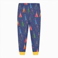 thumbnail image 4 of NOLDARESToddler Christmas Pajamas Pjs Set Boys Girls 2pcs Nightwear Long Sleeve Sleepwear Sets Xmas Jammies X106-Navy, 4 of 5