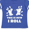 thumbnail image 4 of Inktastic How I Roll Bowling Boys or Girls Toddler T-Shirt, 4 of 5