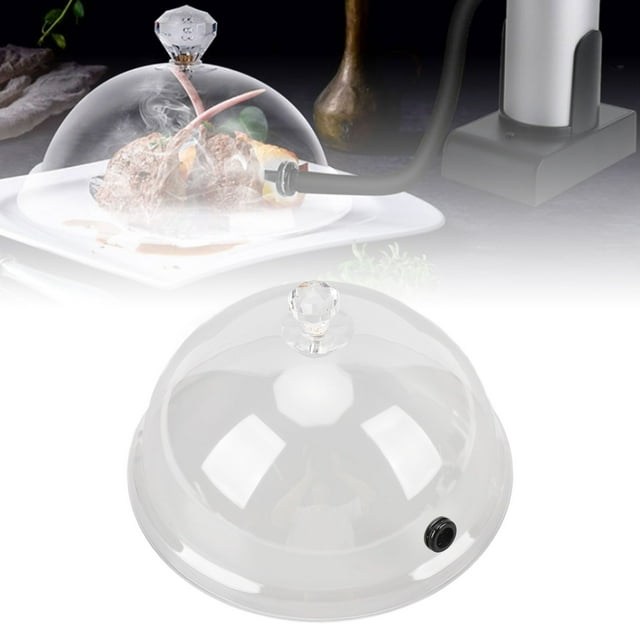 Transparent Cocktail Smoker Dome, Smoking Cloche Lid for Plates, Dishes, Bowls, Suitable for Kitchen, Restaurant or BBQfor Smoking Infuser,for Smoking Generator Machine