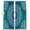Blue Teal White, variant on Teal Blue Boho Blackout Curtains for Bedroom/Living Room, Pinch Pleated Black Out Curtains, Retro White Rustic Flower Ethnic Pattern Room Darkening Window Drapes with Hooks 2 Panels, 39"x70"