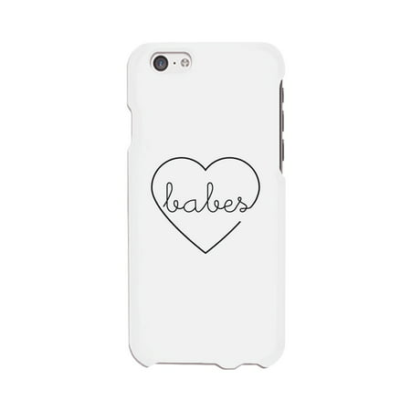 Best Babes-Right White Best Friend Matching Phone Case For iPhone (Best International Phone App For Iphone)