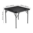 thumbnail image 5 of KFFKFF 35.4'' Portable Domino Game Table  Foldable Multifunctional Square Game Table  4 Cup Holders/4 Chip Trays/Dominoes, 5 of 9