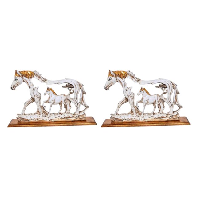 Moyic Modern Standing Horse Statue Art Sculpture Home Tabletop Artwork Decorations Tipo 1 2Conjunto