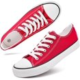 thumbnail image 3 of bubbie Zapatos de lona para mujer, zapatillas de lona de moda para mujer, zapatos de tenis casuales, zapatos bajos para caminar, 3 of 5